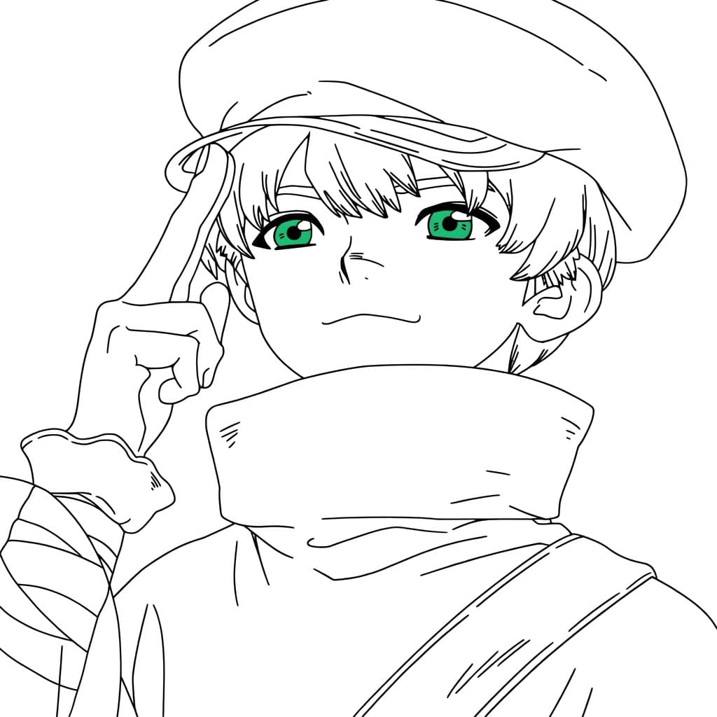 Coloriage Ukyo Saionji cool