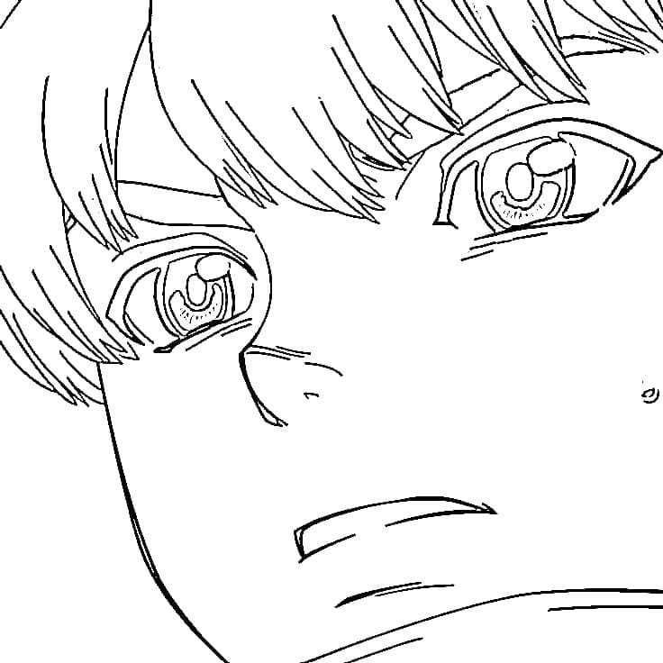 Coloriage Ukyo Saionji dans Dr Stone