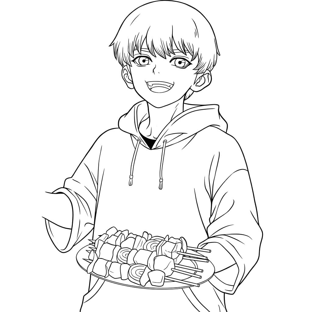 Coloriage Ukyo Saionji Gratuit
