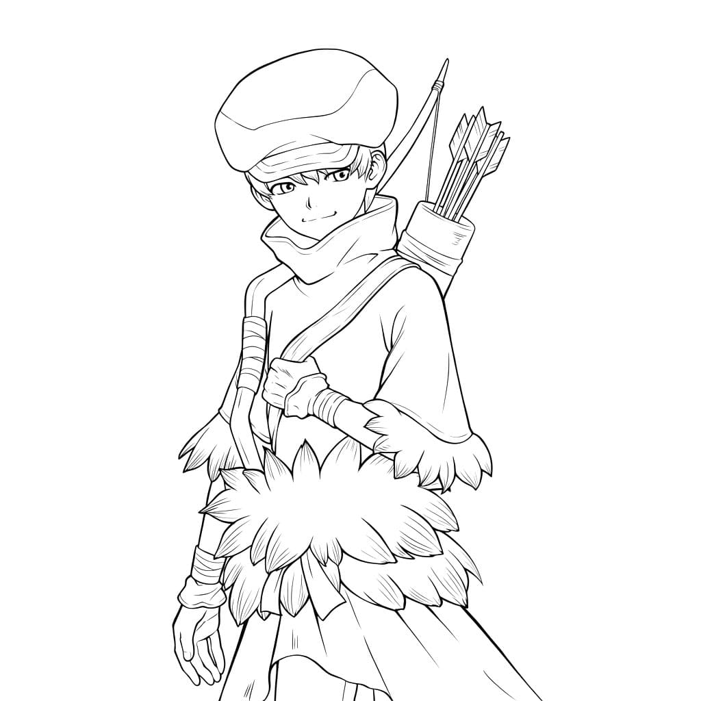 Coloriage Ukyo Saionji imprimer