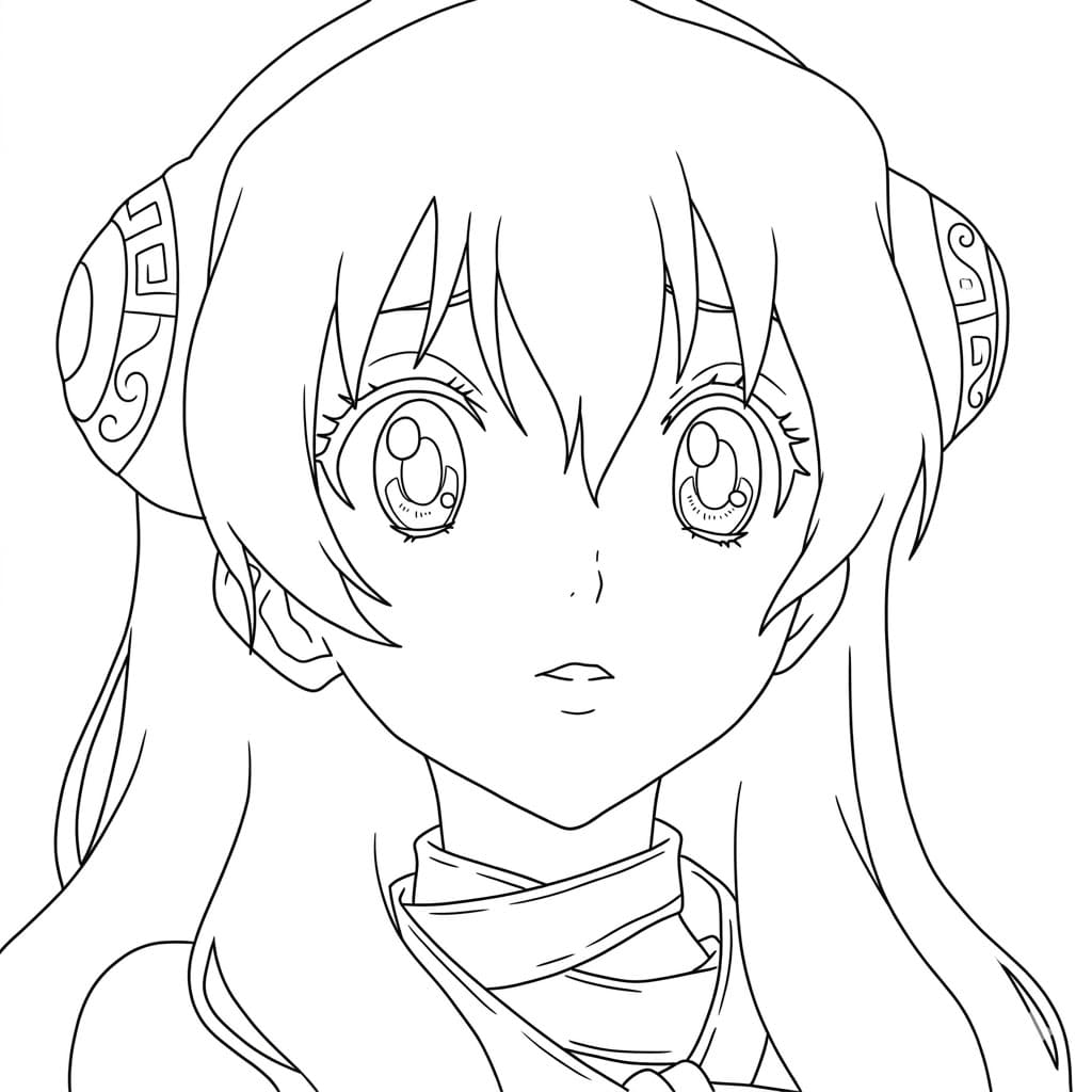 Coloriage Yuzuriha Ogawa affronter
