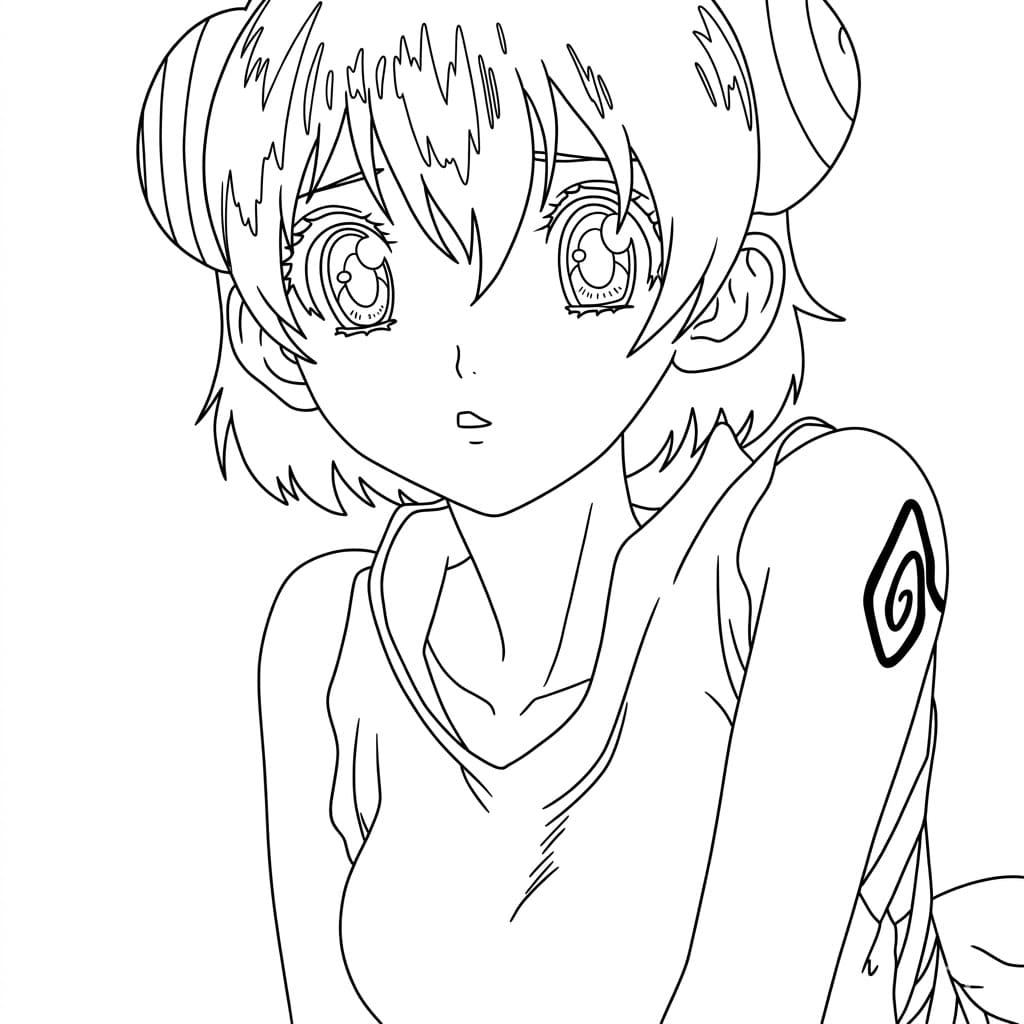 Coloriage Yuzuriha Ogawa bon