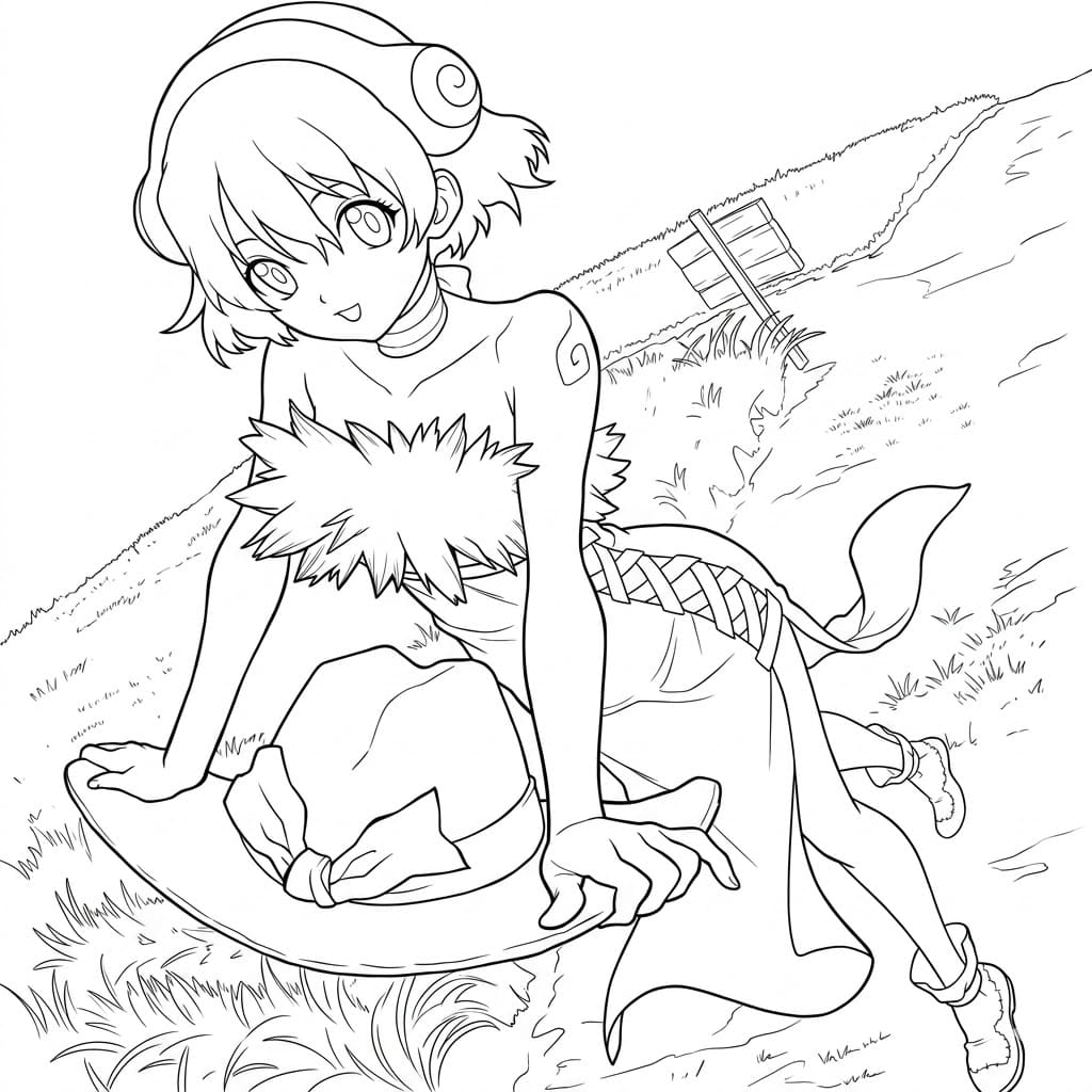 Coloriage Yuzuriha Ogawa imprimable