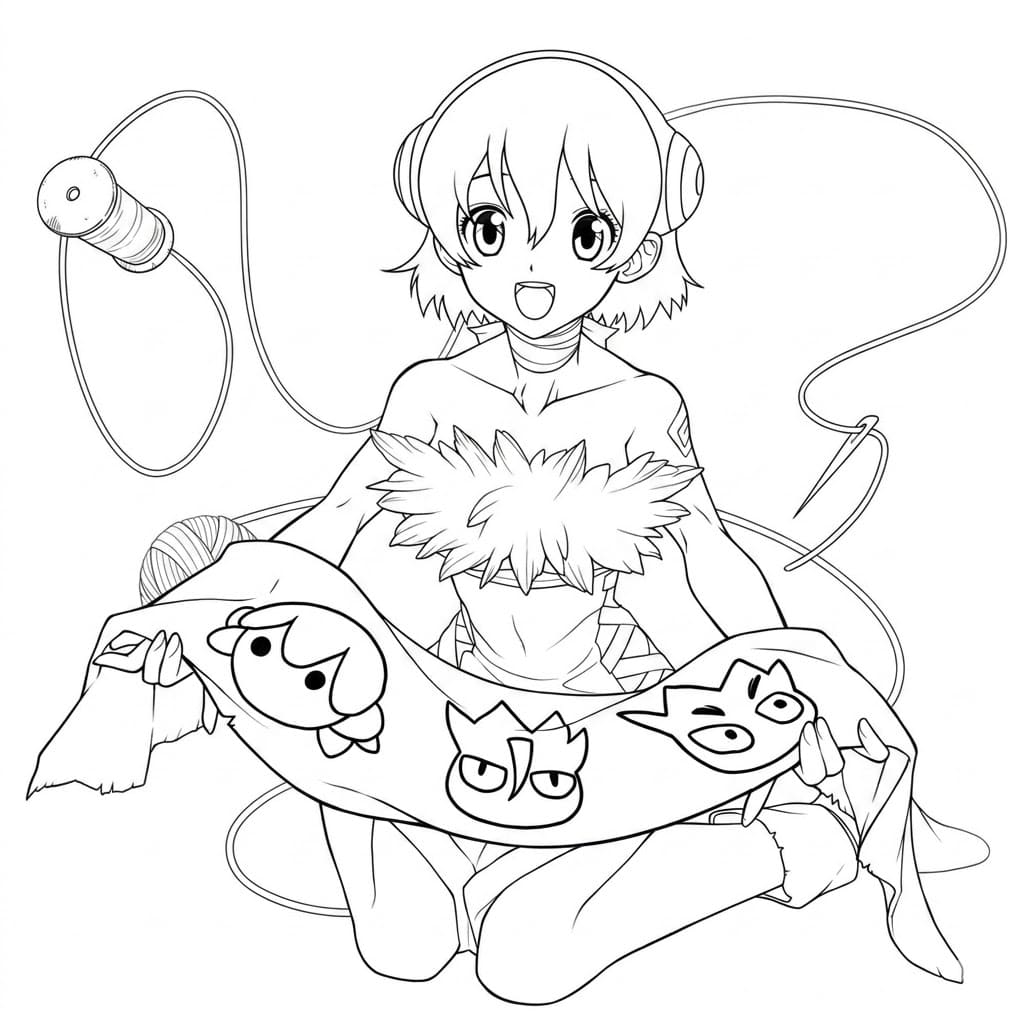 Coloriage Yuzuriha Ogawa séance