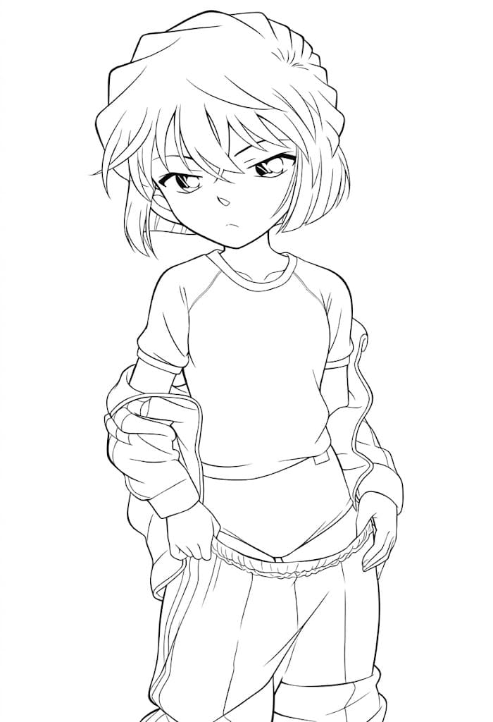 Coloriage Ai Haibara cool