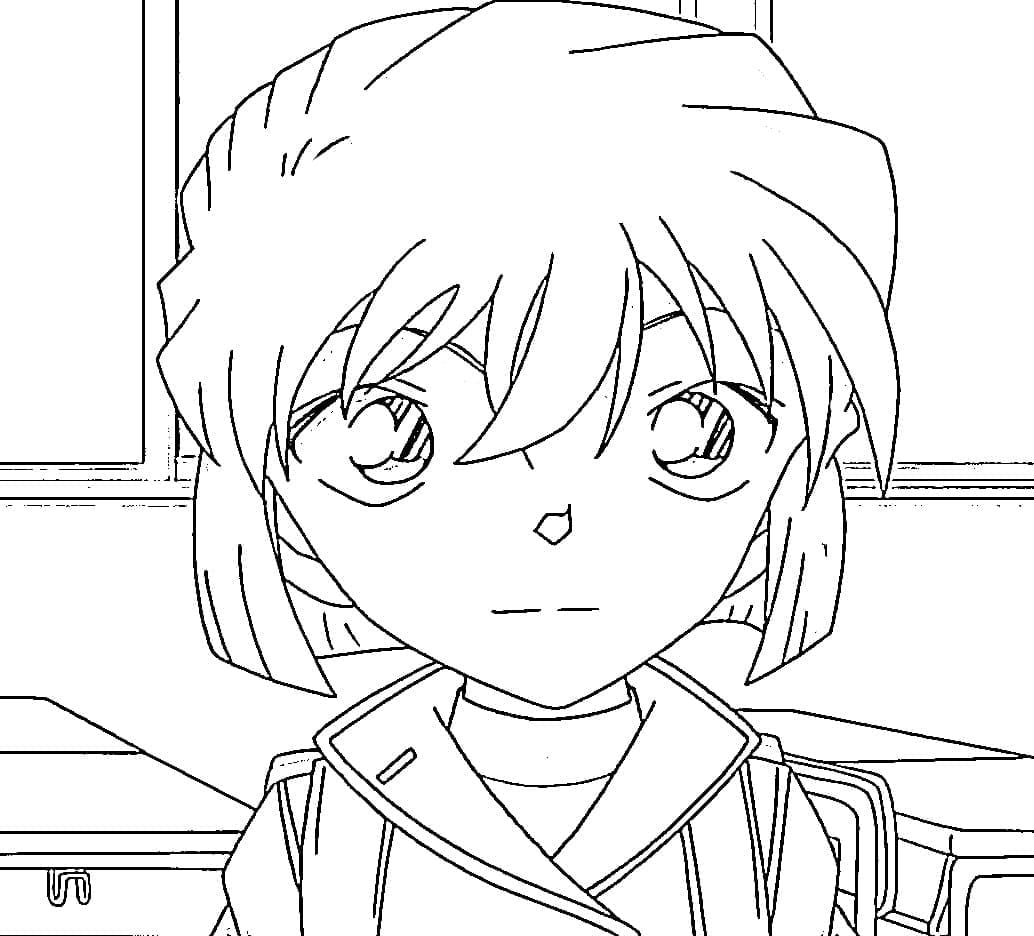 Coloriage Ai Haibara de Anime