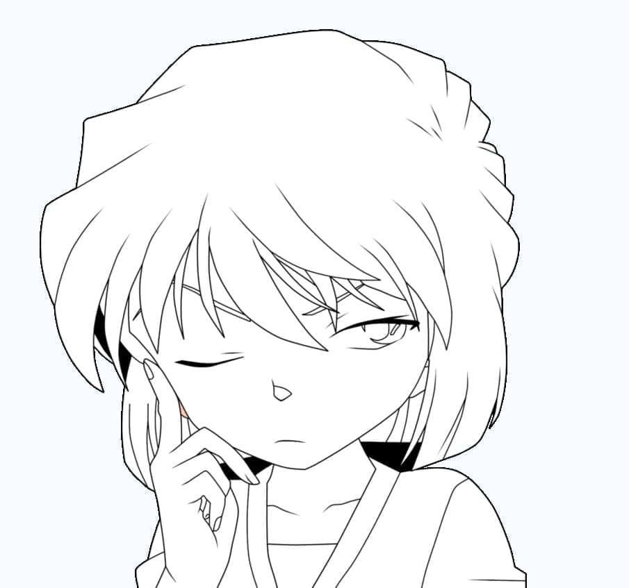 Coloriage Ai Haibara de Detective Conan