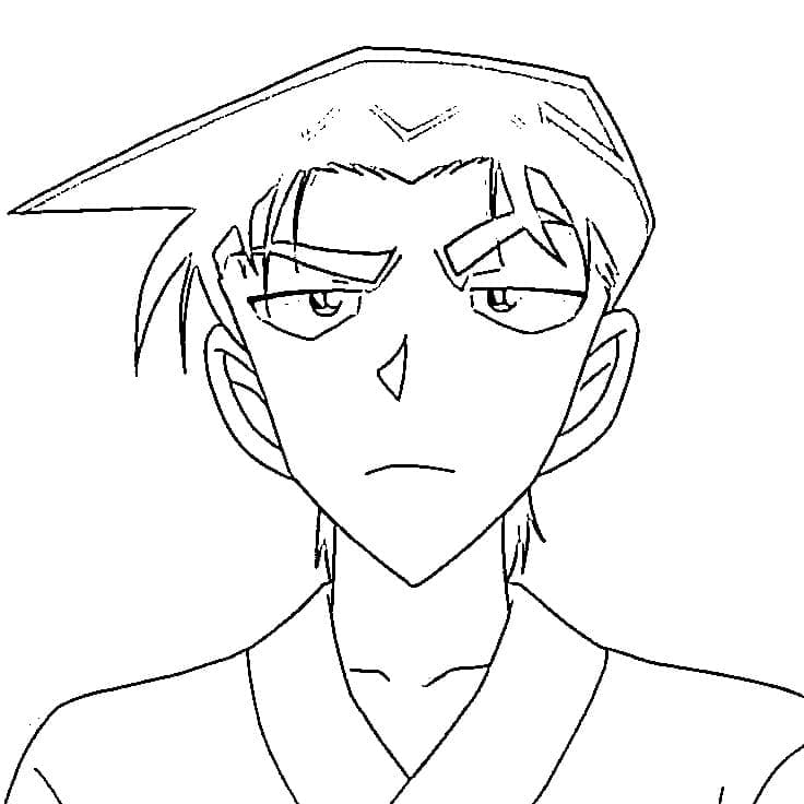 Coloriage Amusant Heiji Hattori