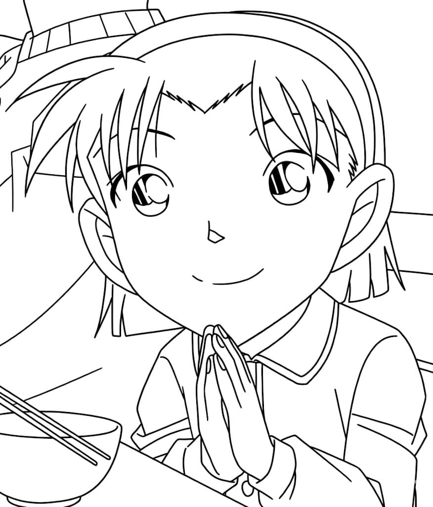 Coloriage Ayumi Yoshida bonne