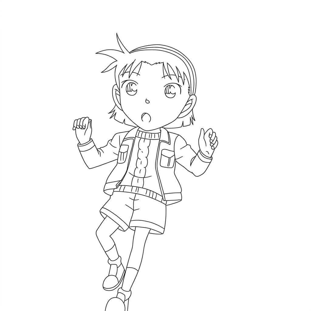 Coloriage Ayumi Yoshida imprimer