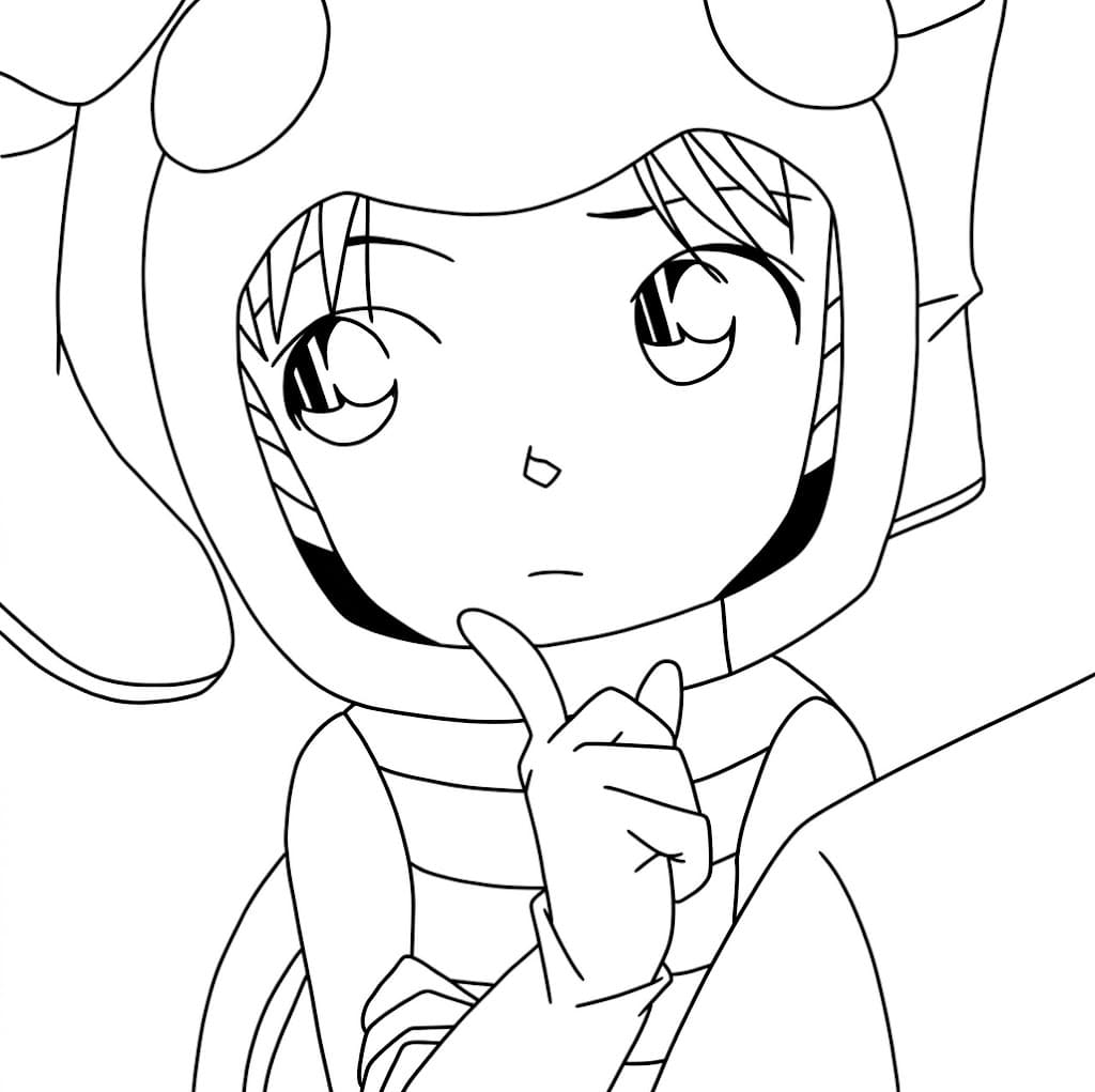 Coloriage Ayumi Yoshida incroyable