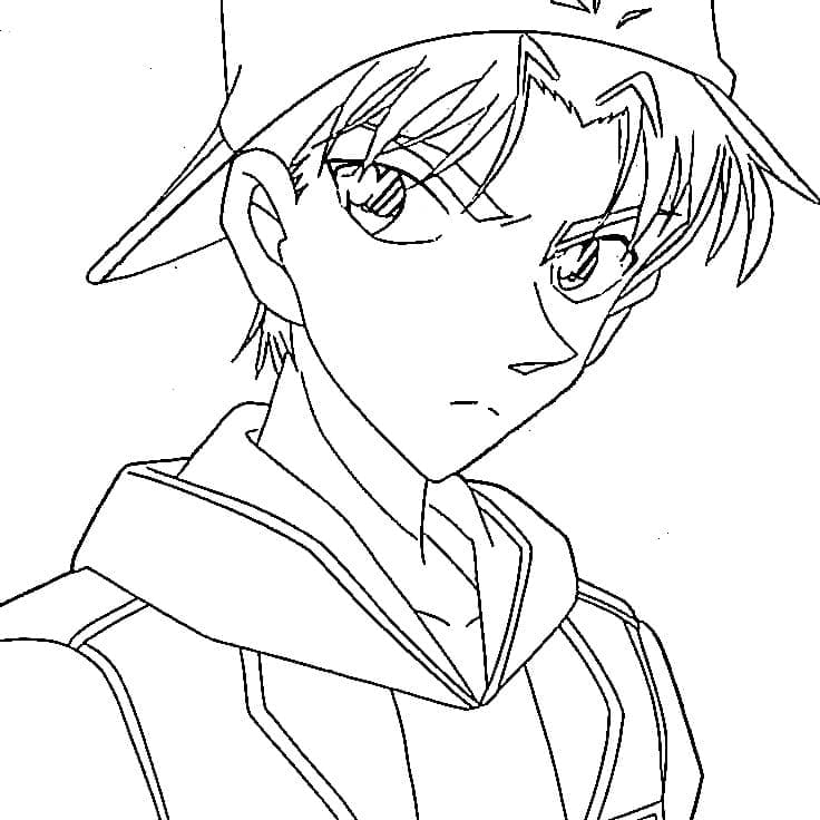 Coloriage Beau Heiji Hattori