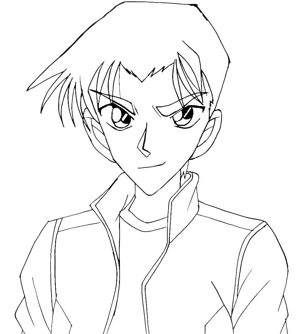 Coloriage Cool Heiji Hattori