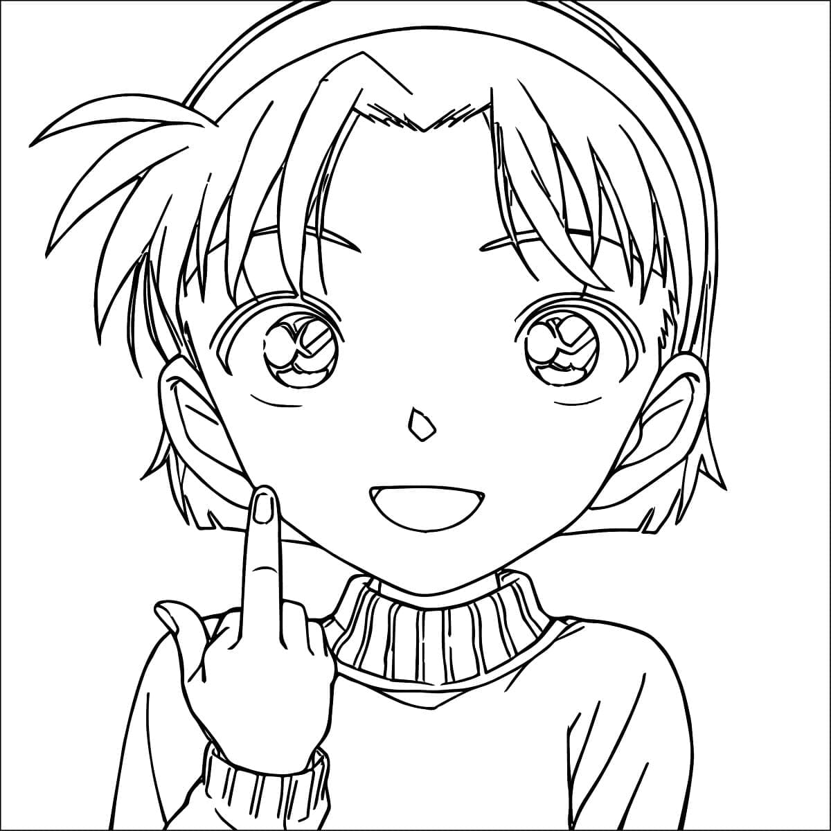 Coloriage Drôle Ayumi Yoshida