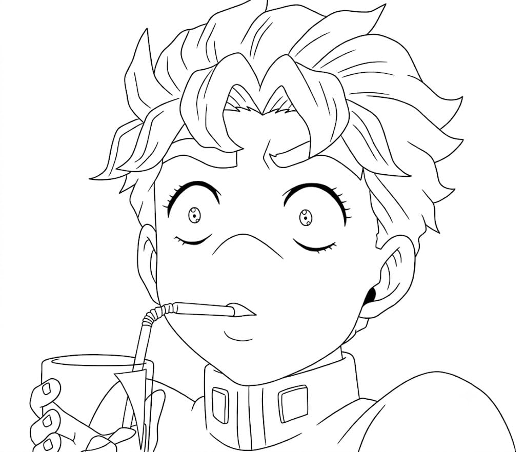 Coloriage Drôle Koichi Hirose