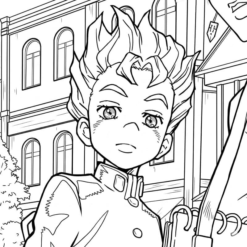 Coloriage Génial Koichi Hirose