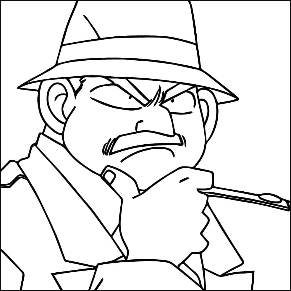 Coloriage Gratuit Juzo Megure