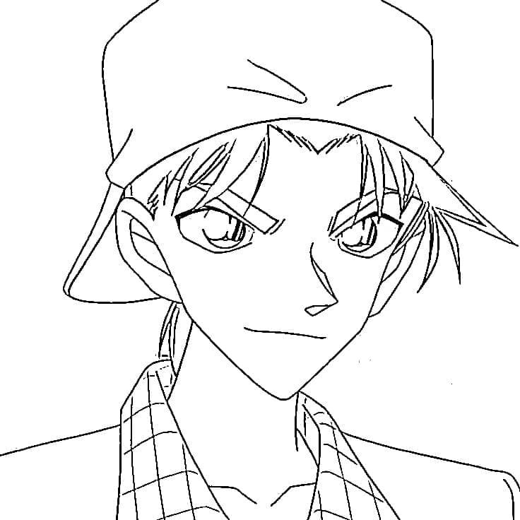Coloriage Heiji Hattori