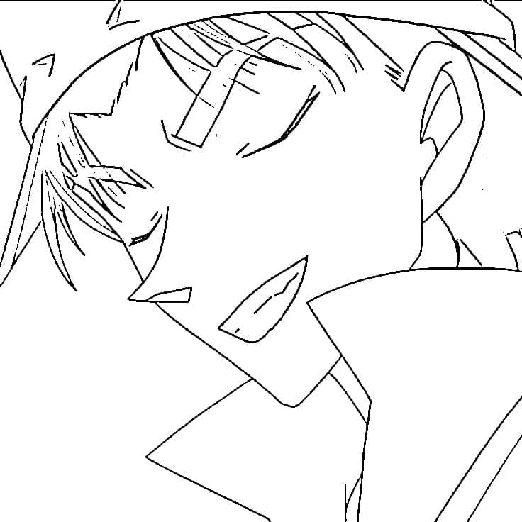 Coloriage Heiji Hattori Imprimable gratuit