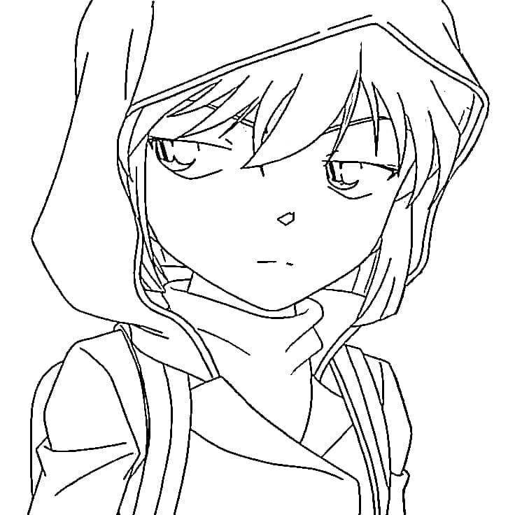 Coloriage Imprimable gratuit Ai Haibara