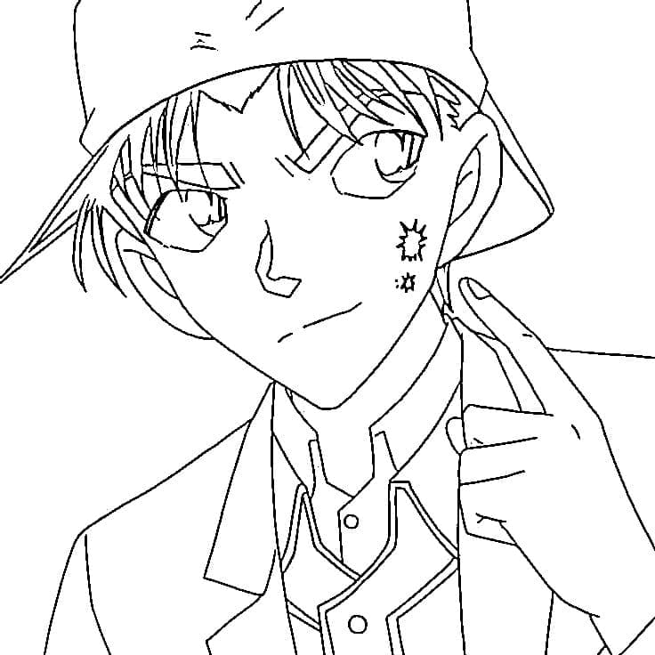 Coloriage Imprimable gratuit Heiji Hattori