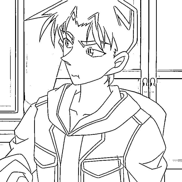 Coloriage Imprimable Heiji Hattori