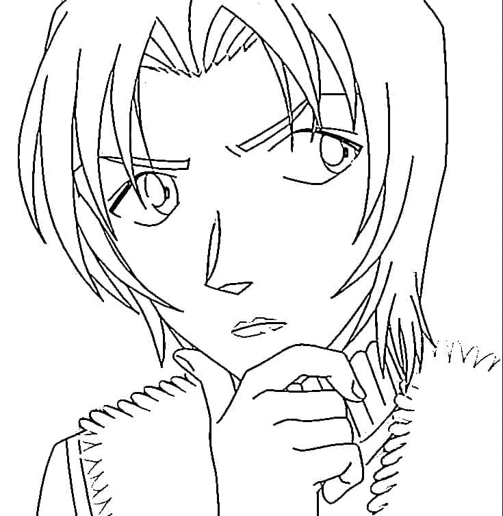 Coloriage Jodie Starling dans Anime Conan