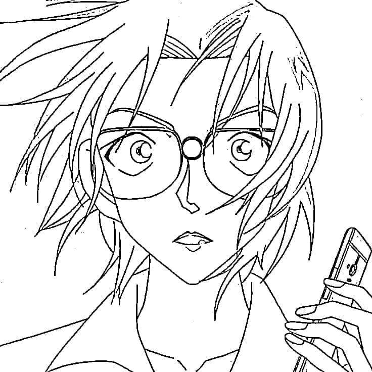 Coloriage Jodie Starling de Anime Detective Conan