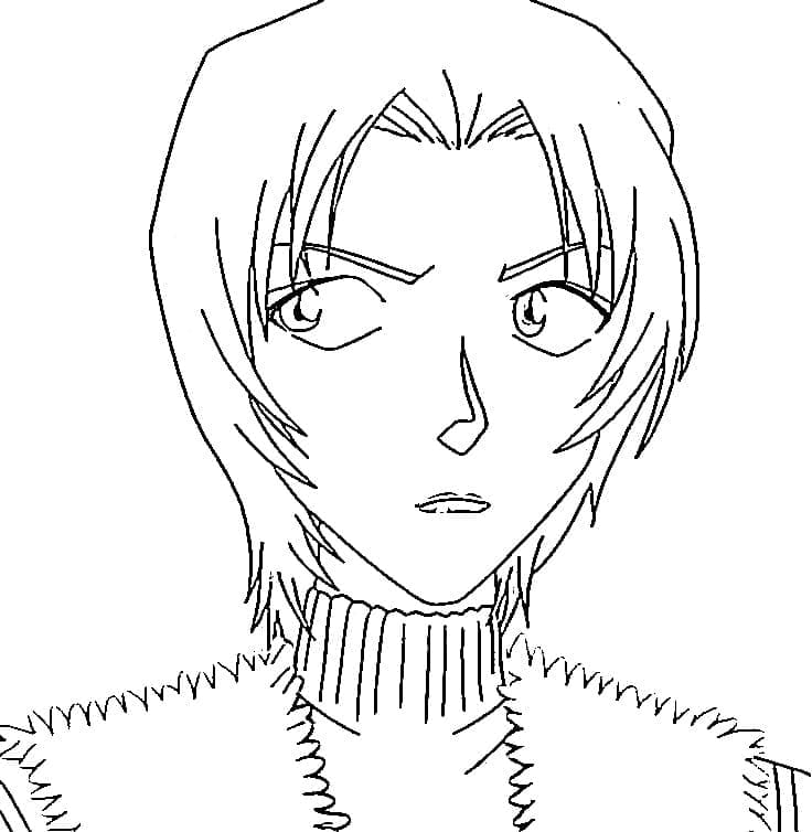 Coloriage Jodie Starling de Detective Conan