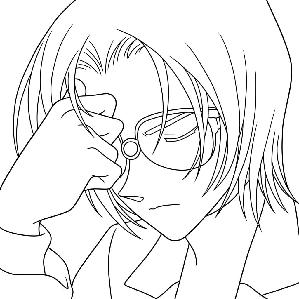 Coloriage Jodie Starling mal de tête