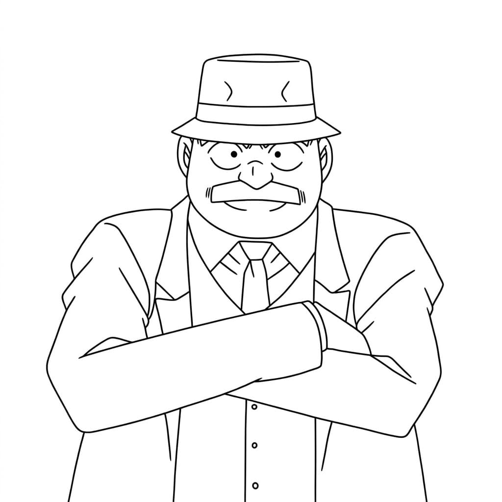 Coloriage Juzo Megure cool
