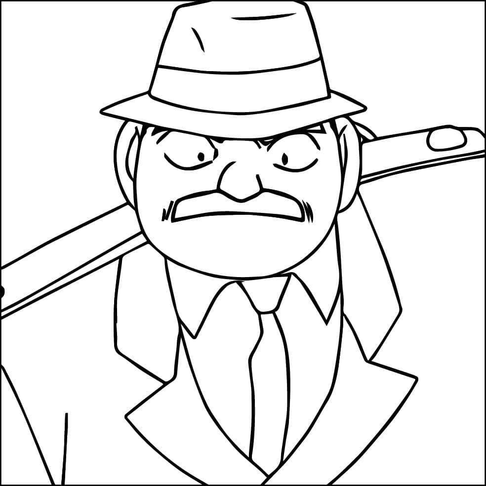 Coloriage Juzo Megure Gratuit