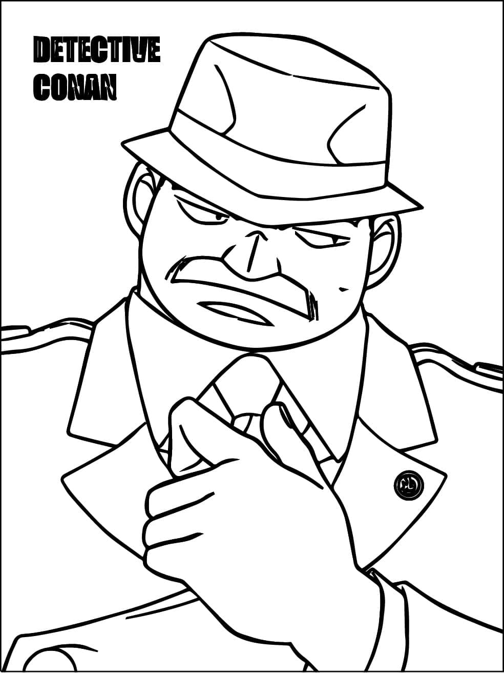 Coloriage Juzo Megure Gratuitement