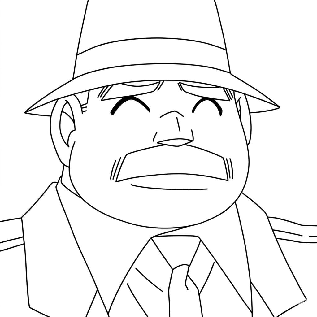 Coloriage Juzo Megure