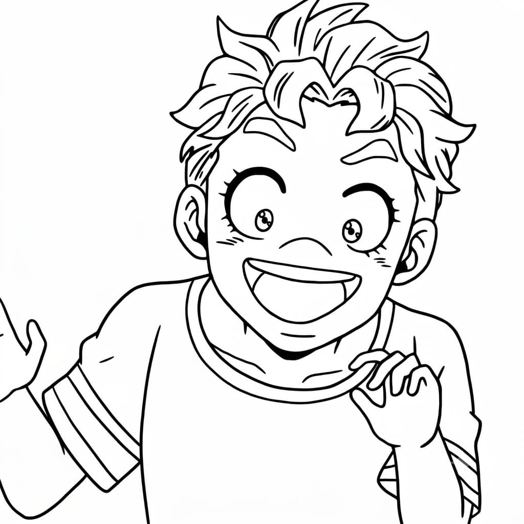 Coloriage Koichi Hirose Amusant