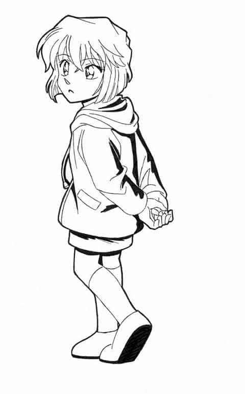 Coloriage Mignonne Ai Haibara