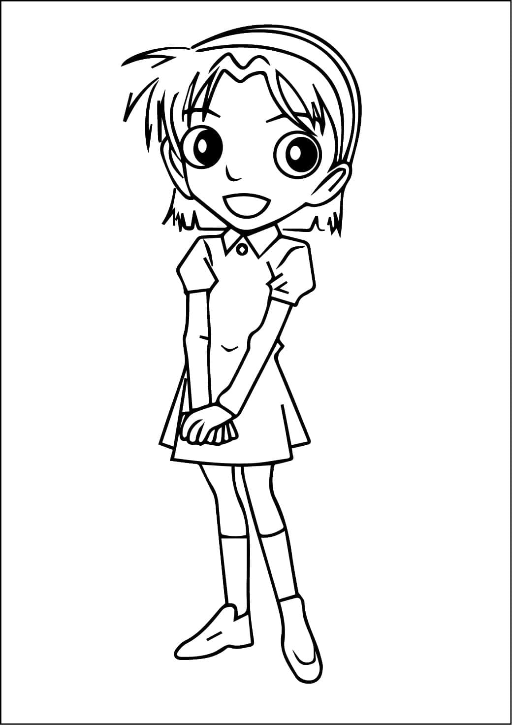 Coloriage Mignonne Ayumi Yoshida