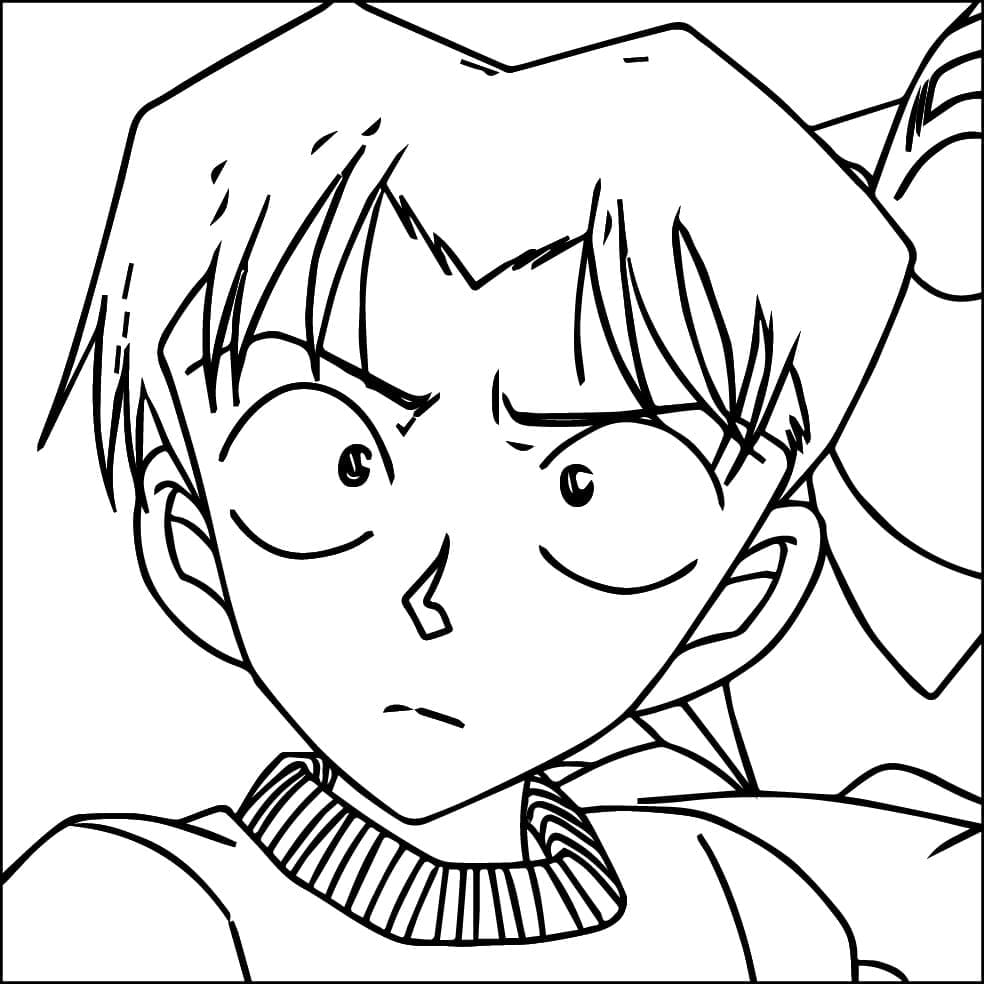 Coloriage Mitsuhiko Tsuburaya dans Detective Conan