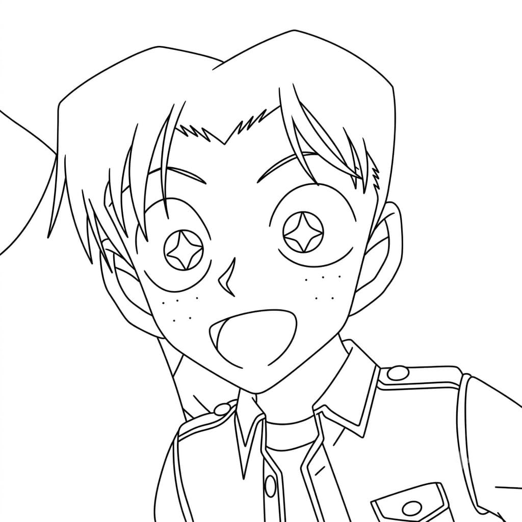 Coloriage Mitsuhiko Tsuburaya est intéressé