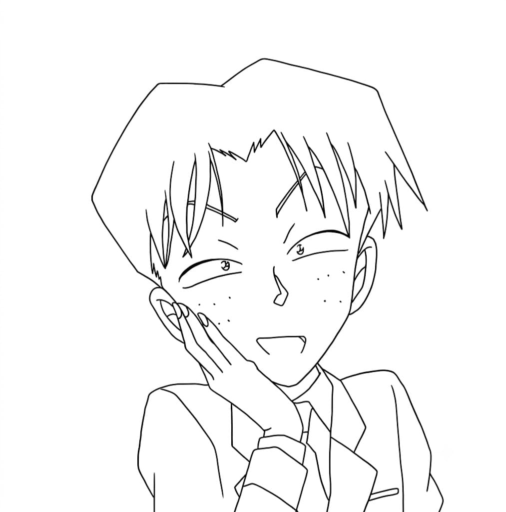 Coloriage Mitsuhiko Tsuburaya était complaisant