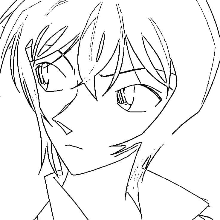 Coloriage Miwako Sato de Conan