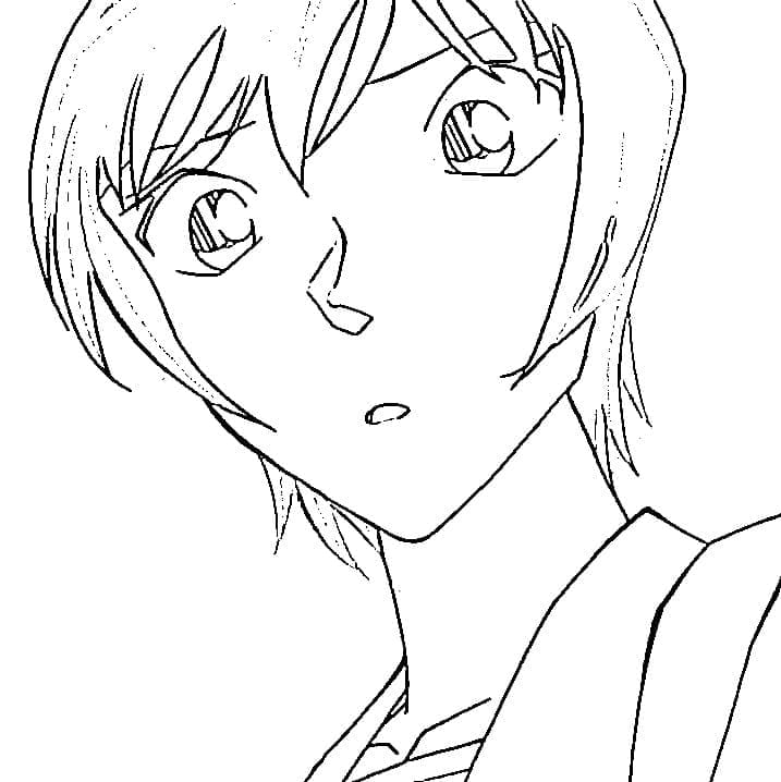 Coloriage Miwako Sato de Detective Conan