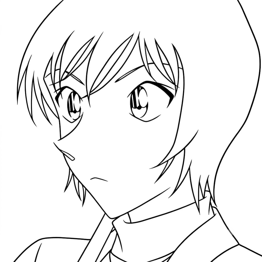 Coloriage Miwako Sato semblait perplexe
