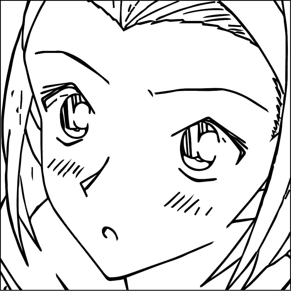 Coloriage Sonoko Suzuki de Anime Detective Conan