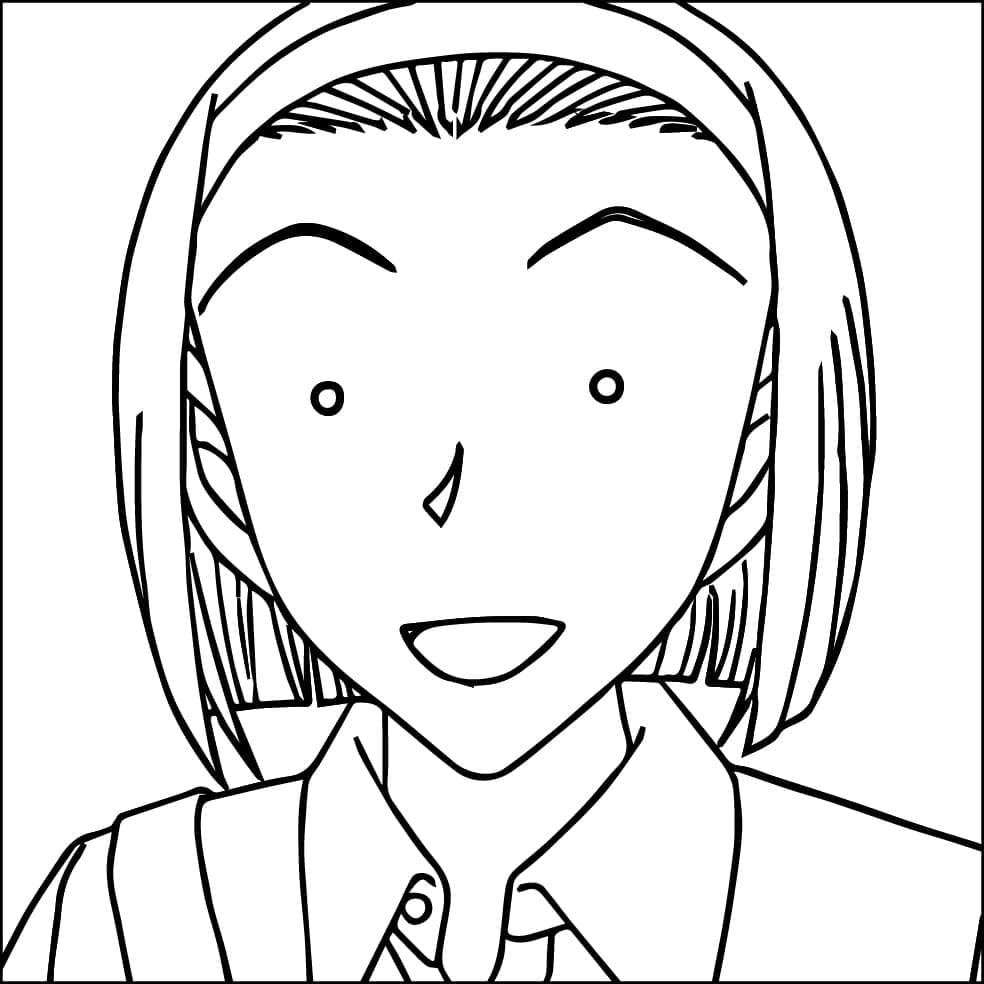 Coloriage Très drôle Sonoko Suzuki