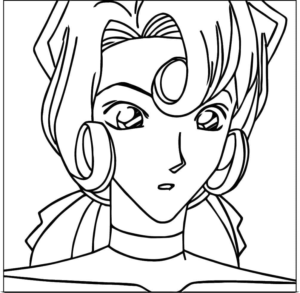 Coloriage Yukiko Kudo dans Anime Detective Conan