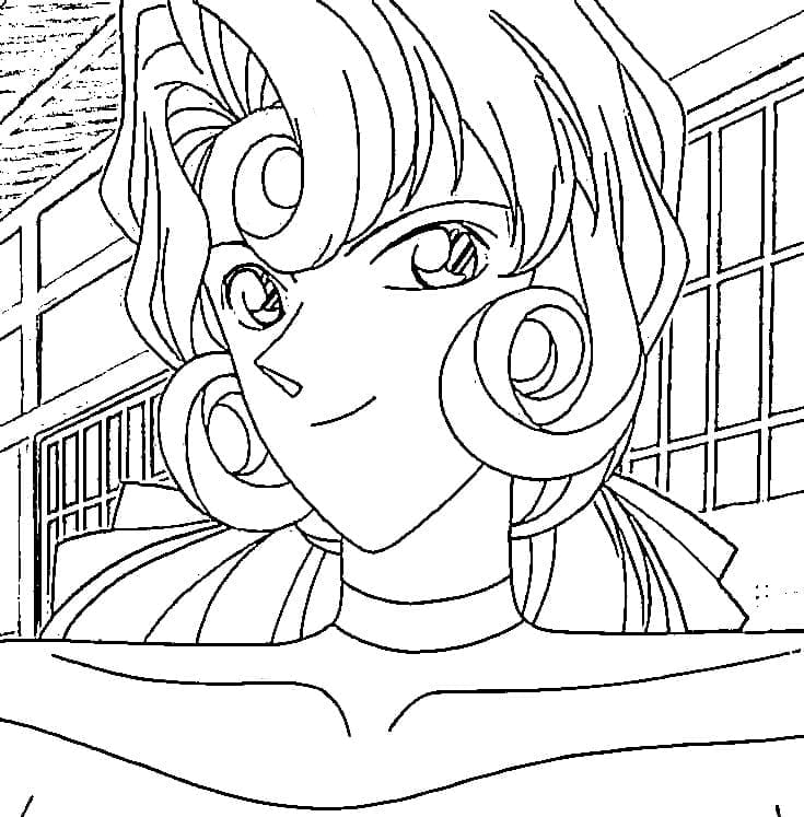 Coloriage Yukiko Kudo dans Detective Conan