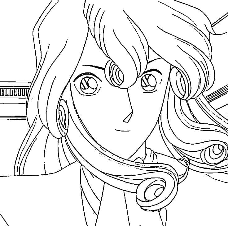 Coloriage Yukiko Kudo de Anime Conan