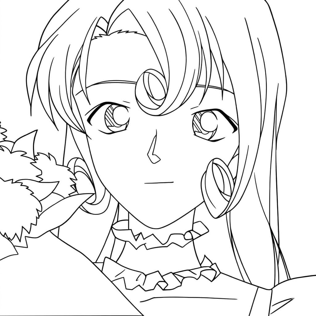 Coloriage Yukiko Kudo