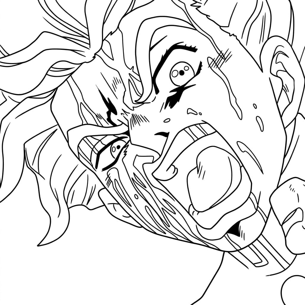 Coloriage Koichi Hirose Lutte